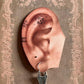 Fashionable Triya Boho silver hoop earrings