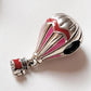 Hot air balloon charm pendant in sterling silver