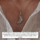 Sterling Silver Moon Floral Pendant for a Celestial Charm