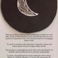 Handcrafted Moon Floral Silver Pendant with Elegant Design