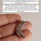 Charming Moon Floral Pendant in Sterling Silver for Timeless Beauty