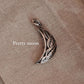 Moon Floral Silver Pendant for a Touch of Boho Chic Style