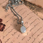 Sterling Silver Pendant with Oval Cut Moonstone