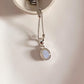 Moonstone Oval Cut Pendant in Sterling Silver