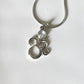 Elegant Moonstone Aum Silver Pendant for Spiritual Balance