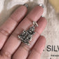 Divine Hanuman Ji sitting pose pendant in sterling silver