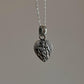 Sterling Silver Radha Krishna Heart Pendant