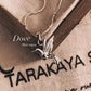 Blue Topaz Dove Silver Pendant