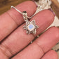 Sterling Silver Small Celtic Knot Pendant with Moonstone
