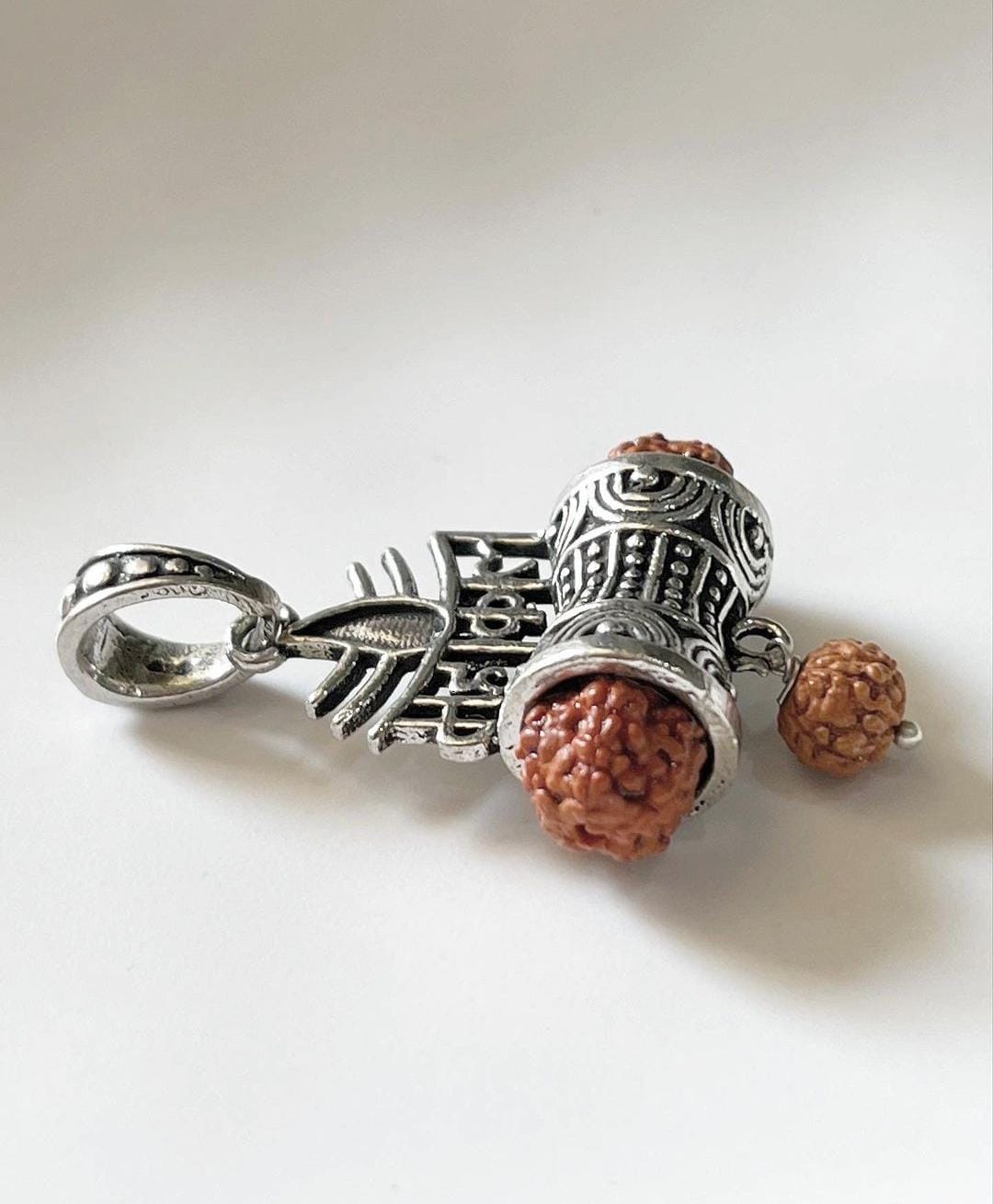 Sterling Silver Mahakaal Shiva Pendant for Spiritual Style