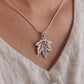 Sterling Silver Maple Leaf Pendant for Nature-Inspired Style