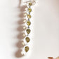 Timeless green tourmaline pear-shaped gemstone pendant in silver