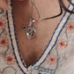 Peridot Green Amethyst Silver Pendant with Forest Design