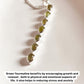 Sterling silver pendant with a green tourmaline pear gemstone
