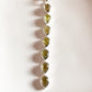 Simple and elegant green tourmaline pear pendant in silver