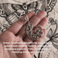 Elegant spiral design green tourmaline pendant set in silver