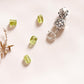 Silver Charm with Lady Bug and Flower Design