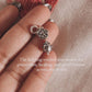 Cute Lady Bug and Flower Silver Charm for Bracelets