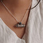 Labradorite Taveez Silver Pendant with Mystical Energy
