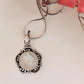 Elegant Moonstone Flower Silver Pendant