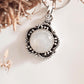 Charming Moonstone Flower Pendant in Silver