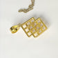 Karma Gold Plated Silver Pendant with Spiritual Symbol