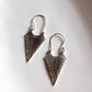 Triya silver hoop earrings with Boho style