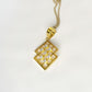 Gold Plated Silver Pendant with Karma Design