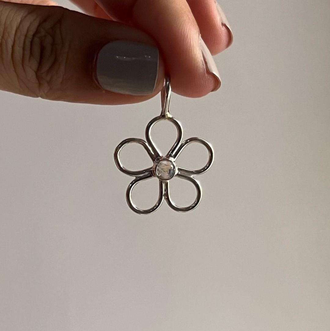 Moonstone Floral Dream Sterling Silver Pendant