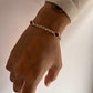 Citrine and Silver 3 Stone Bracelet for Positive Energy