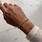 Silver Bracelet with 3 Citrine Stones