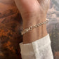 3 Stone Citrine Bracelet in Silver Setting