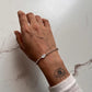 Silver Bracelet with 3 Moonstone Stones