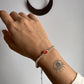 Carnelian Crystal 3 Stone Silver Bracelet for Jewelry