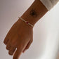 3 Stone Carnelian Silver Bracelet for Passion and Energy