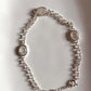 3 Stone Moonstone Silver Bracelet for Intuition