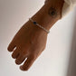 Labradorite and Silver 3 Stone Bracelet for Spiritual Healing