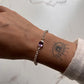 Silver Stack Bracelet with 3 Amethyst Stones