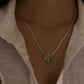 Maple Invisible Hook Silver Pendant with Elegant Design