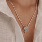 Charming Maple Invisible Hook Pendant in Sterling Silver