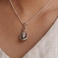 Handcrafted silver pendant featuring ShivaJi face design