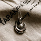 Silver Crescent Moon Pendant with Fresh Water Pearl Accent