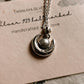 Fresh Water Pearl Crescent Moon Sterling Silver Pendant