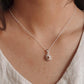Citrine sunshine pendant necklace with delicate chain attached