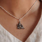 Ganesh Sleeping Silver Pendant for Spiritual Wear