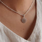 Sterling Silver Lotus Mandala Pendant for Spiritual Style