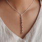 Green tourmaline pear-shaped pendant in sterling silver for a sophisticated look