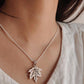 Charming Maple Leaf Pendant in Sterling Silver for Timeless Fashion