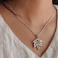 Maple Leaf Silver Pendant with Elegant Design