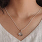 Handcrafted Lotus Plain Silver Pendant with Subtle Charm